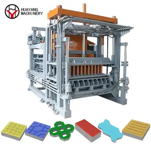 HY5-15 Automatische Hydraulische Grote Cementkleurige Bestrating Bakstenen Machine Voor Het Maken Van Holle Bakstenen