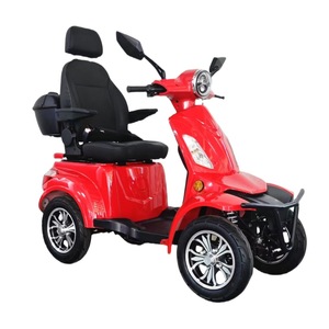 Scooter électrique quatre roues KS, batterie 60V20Ah, autonomie 50 km, vitesse 18 mph, couleur rouge, pour personnes âgées et handicapées. - Product Image 3