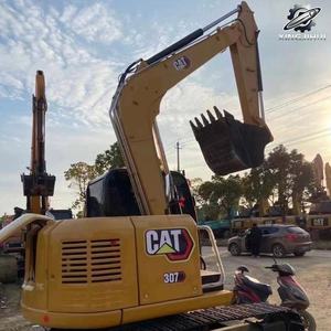 Mini-excavatrice sur chenilles CAT307 d'occasion, 7 tonnes, godet de 0,33 m³, marque japonaise d'origine, petite excavatrice de chantier, faible nombre d'heures, bon état - Product Image 5