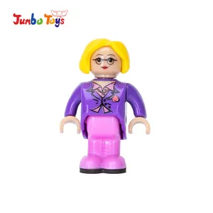 玩具人物磁性人物块磁性积木大理石磁砖人物布积木1件娃娃