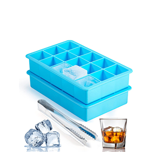 Bac à glaçons en silicone à démoulage facile avec 15 cubes de forme spéciale, moule à glaçons pour <span class=keywords><strong>whisky</strong></span>, cocktail, bourbon - Product Image 6