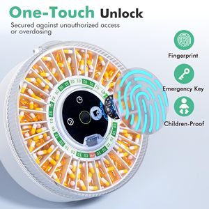 Dispensador de Pastillas Automático Inteligente A1310, Organizador de Medicamentos Controlado por Aplicación con Alerta por Voz, Caja de Medicamentos con Doble Bloqueo para Personas Mayores - Product Image 4