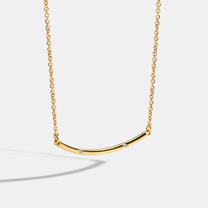 Collier INS Happy Face, style européen, plaqué or, motif souriant, couleur dorée, chaîne de collier en forme d'arc - Product Image 6