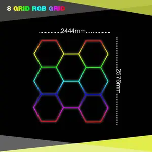 Europäischer Markt Kreative Pink Green Orange Rgb Multi color Hexagon Gym Styling Lights