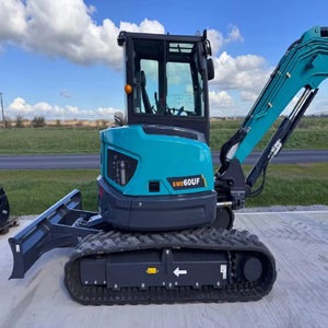 Mini-excavatrice sur roues Nme10 de 1 tonne, équipement de construction d'occasion à haute efficacité avec moteur, pompe et boîte de vitesses - Product Image 6