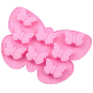 <span class=keywords><strong>Moule</strong></span> en silicone sans BPA à 8 cavités en forme de papillon pour bonbons, gâteaux, chocolats et gelées décoratives - Product Image 3