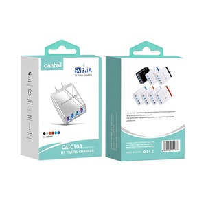 Cantell ที่ชาร์จโทรศัพท์<span class=keywords><strong>4</strong></span>ช่องแบบ USB 3.1A อะแดปเตอร์การเดินทางอเนกประสงค์สำหรับ Samsung - Product Image 1
