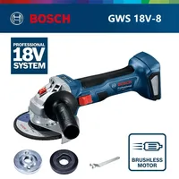 Meuleuse d'angle sans fil Bosch GWS 18V-8 18V Li-ion sans balais multifonctionnelle pour le meulage, la découpe et le polissage