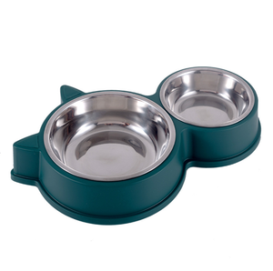 Fabricante por atacado de aço inoxidável bacia do cão bacia do cão de água do animal de estimação do alimentador de plástico - Product Image 2