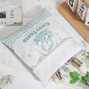 Sac de rangement en sergé de coton imprimé avec logo personnalisé pour maillots de bain, pochette en mousseline de coton de haute qualité pour emballage de chaussures et vêtements, vente en gros - Product Image 4