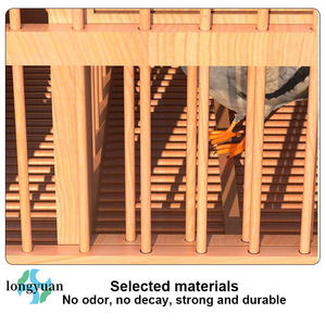 Yüksek kaliteli ticari tüm sezon ahşap güvercin üreme kafesi düğme kapatma ile dayanıklı lüks kuş kafesi - Product Image 3