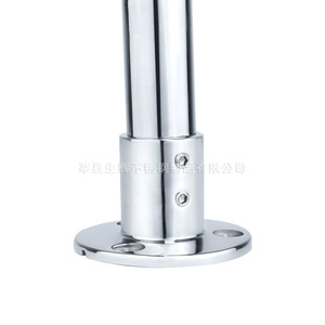 Base de tube en acier inoxydable 316 poli miroir pour garde-corps de parasol marin, accessoire de bateau - Product Image 3