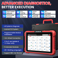 Kingbolen K10 Elite CAN FD DoIP Escáner Automotriz para Todos los Sistemas OBD2 con Mapa de Topología y Codificación de ECU