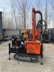 DIESEL Crawler ROTARY Giàn Khoan 200m sâu thủy lực DTH nước tốt cho khoan lỗ khoan với động cơ bơm động cơ thành phần cốt lõi - Product Image 6