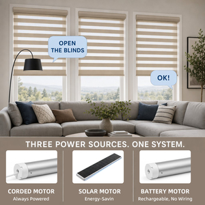 Persianas Zebra Motorizadas Comerciales al por Mayor <span class=keywords><strong>para</strong></span> Ventanas, Persianas Enrollables Eléctricas <span class=keywords><strong>para</strong></span> Hoteles, Oficinas, Villas, Persianas Inteligentes <span class=keywords><strong>para</strong></span> Ventanas - Product Image 5