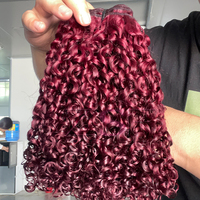 Cheveux Naturels Non Traités Vente en Gros Usine Cheveux Humains Vierges 100% Remy Extensions de Cheveux Humains Bouclés Alignés dans le Sens de la Cuticule