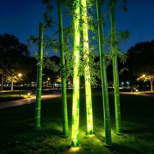 <span class=keywords><strong>Lampe</strong></span> en bambou éclairée par LED en fibre de verre personnalisable, étanche IP65, pour Halloween, Noël, décoration intérieure et extérieure, éclairage paysager - Product Image 4