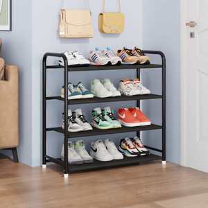 Zapatero Metálico Plegable Portátil Moderno para Sala de Estar, Estante para Zapatos Multicapa de Altura Ajustable, Armario de Almacenamiento Simple - Product Image 4