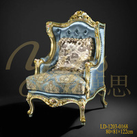 Yips LD-2108-2020 Französisch Serie Hand bemalte Rose Muster Einsitzer Sofa Klassische Luxus Wohn möbel für Wohnzimmer