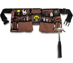 重型技师和电工工程师腰部工具袋多个口袋强力建筑锁匠工具袋