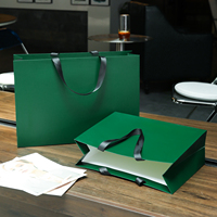 Sacs en papier carton blanc de luxe réutilisables avec poignée découpée sur mesure, logo personnalisé, 1 pièce MOQ, emballage cadeau sans couture pour bougies et artisanat