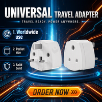 Convertisseur 13A vers 5A, Fournisseur Direct d'Usine |   Adaptateur de prise du Royaume-Uni vers l'Inde, petit adaptateur de voyage de conversion Afrique du Sud vers Royaume-Uni