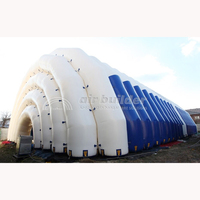Structure gonflable industrielle mobile en bâche PVC sur mesure, dôme à air, étanche, résistante au vent, installation facile