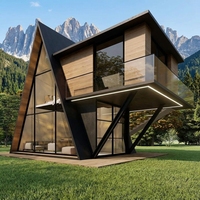 Maison préfabriquée massive de type Granny Flat, conforme aux normes australiennes, toit en pente, avec toilettes, prête à l'emploi.