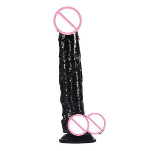 G-spot donna ricurvo Dildo giocattoli sessuali con suzione carne TPR realista Dildo carne TPR masturbatore Dildo - Product Image 1