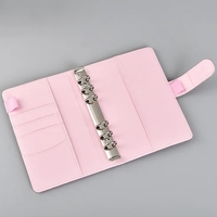 Maßgefertigtes A4 A5 A6 PU-Leder Macaron Tagebuch 6-Ring Loseblatt-Journal Budget-Planer Binder Notizbuch mit Magnetverschluss