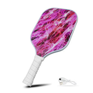 Nueva raqueta Pickleball de fibra de vidrio LED recargable, equipo deportivo al aire libre de 16mm de espesor con logotipo impreso, venta al por mayor - Product Image 5