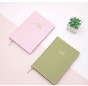 Custom A5 Monthly Goal <b>Journal</b> Writing Notebook Hardcover Linen Fabric Cover Custom Print <b>Diary</b> with Logo for Gift - Product Image 4