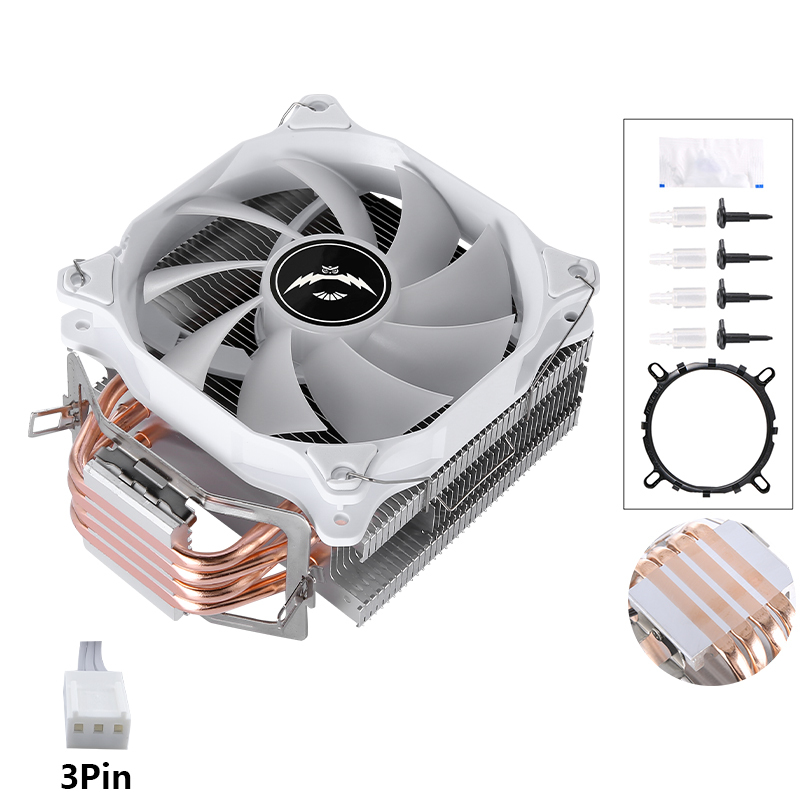 White-QZ-1240-BK-3P-W-1F-1(3Pin No LED)