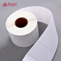 Kertas Perekat Stiker Kustom Gulungan Label Thermal Langsung 4x6 Label 100x150 PP Semi Gloss Label Printer Label Barcode Gulungan