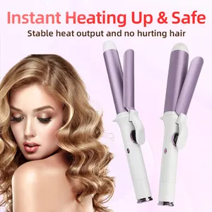 Custom Private Label Logo Professional Negative Ion Technology Ceramic Hair Curler Electric Long Curling Tong Wand