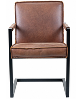 Chaise de bureau exécutive en cuir avec dossier haut rembourré, base pivotante lisse, design moderne pour une utilisation confortable au bureau et devant un ordinateur