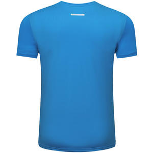 Camiseta Deportiva Personalizada de Secado Rápido para Hombre, Tejida, Ajustada, de Manga Corta para Correr y Entrenar - Product Image 3