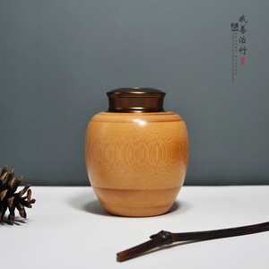 Bamboo Tea Canister With Metal Lid Airtight Storage Jar For Tea Packaging Chongqing Craftsmanship - Product Image 3
