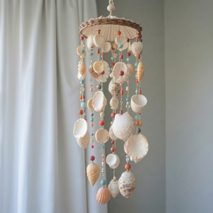 Natural Seashell <b>Wind</b> <b>Chime</b> Premium Handmade Coastal Hanging Ornament for Home Garden Balcony Gift Wholesale Vietnam - Product Image 1