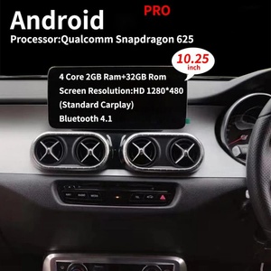 หน้าจอ Qled ขนาด 12.3 นิ้ว สำหรับรถยนต์ Mercedes X Class 250d ปี 2019 รุ่น X200 X220d X350d W470 เครื่องเล่นมัลติมีเดียในรถยนต์ระบบ Android พร้อมวิดีโอ สเตอริโอ GPS และ CarPlay - Product Image 4