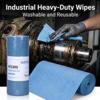 WIPESTAR Industrielle Reinigungstücher auf Rolle, 80 g/m², Blau, Vliesstoff, Hochleistungs-Fusselfreie Reinigungstücher, Kostenlose Muster, Fabrik-Großhandel