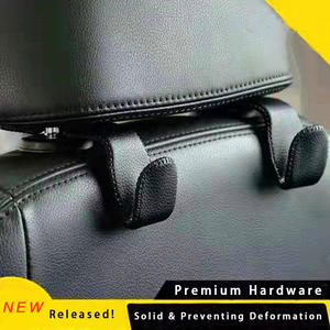 Crochet de suspension en cuir haut de gamme pour dossier de siège de voiture, accroche-tête multifonctionnel pour voiture, accessoire créatif pour l'intérieur du siège arrière - Product Image 2