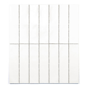 Piastrella in ceramica bianca naturale opaca 7,5x30 per bagno e cucina - Product Image 1