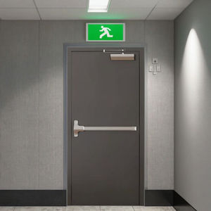 Puertas Cortafuego de Acero Galvanizado de Alta Resistencia, Puertas Cortafuego de <span class=keywords><strong>Dos</strong></span> <span class=keywords><strong>Hojas</strong></span> con Diseño Moderno para Interiores de Talleres - Product Image 5