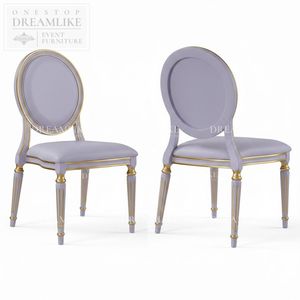 Sedia <span class=keywords><strong>da</strong></span> banchetto di lusso con schienale ovale e rivestimento in tessuto, ideale per eventi, matrimoni, noleggi, arredamento per hotel, ordini all'ingrosso direttamente dalla fabbrica - Product Image 1