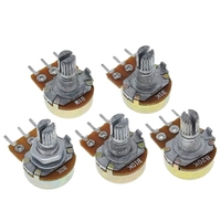 Potentiomètre BSSY)WH148 simple/double 15MM à commande de vitesse 1K5K10K20K50K100K250K 3 broches/6 broches