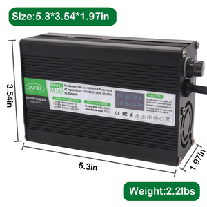 Pengisi daya baterai LiFePO4 29.2V 5A pabrik dengan tampilan pengisian daya OLED untuk 8S 25.6V baterai LiFePO4 pengisi daya baterai 24V - Product Image 2