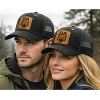 Casquette Trucker en Maille Durable Respirante avec Logo en Cuir Imperméable – Performance Cyclisme, Extérieur, Streetwear Unisexe Hommes Femmes Tous