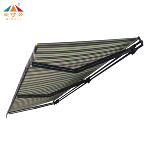 Tùy Chỉnh Khung Nhôm Gấp Kính Thiên Văn Điện Đôi Cong Cánh Tay Mái Hiên Cho Sân Ngoài Trời Biệt Thự Tự Động Rút Rút - Product Image 3