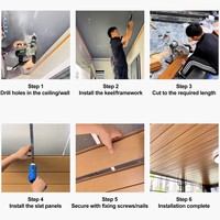 Panneau de soffite en aluminium noir mat MEIYU pour balcon, terrasse, auvent, plafond